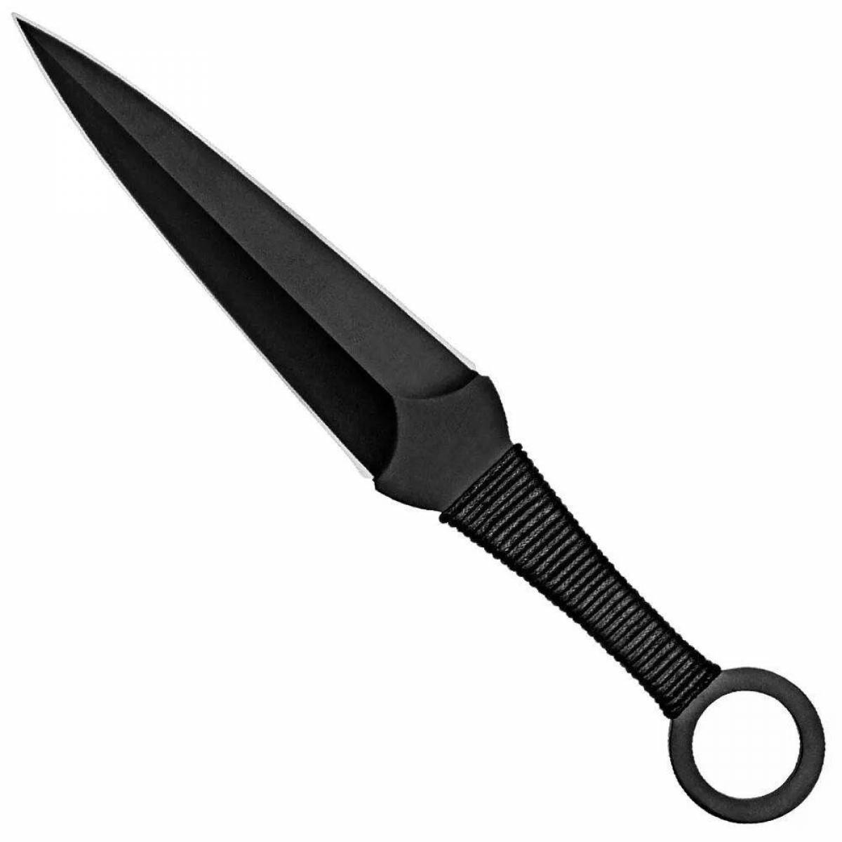 Dazzling kunai from standoff 2 coloring page