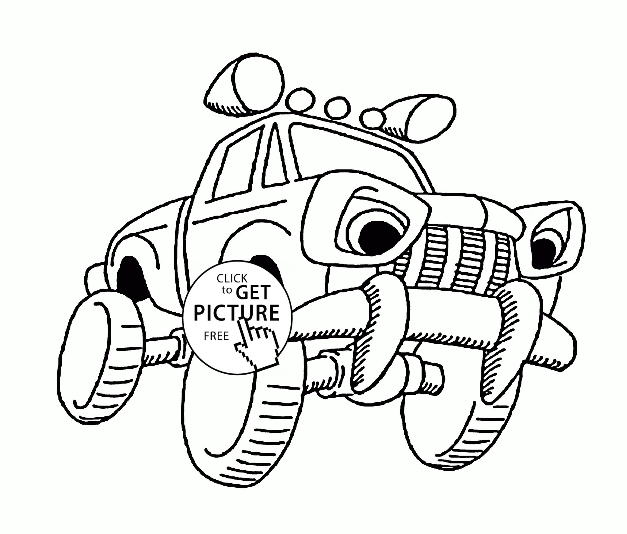 Regal finley fire truck coloring page