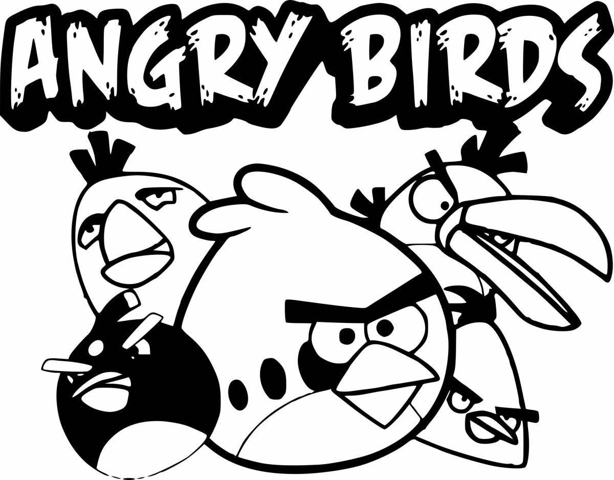 Игривая раскраска angry birds seasons