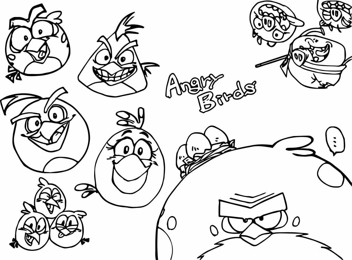 Violent coloring angry birds seasons