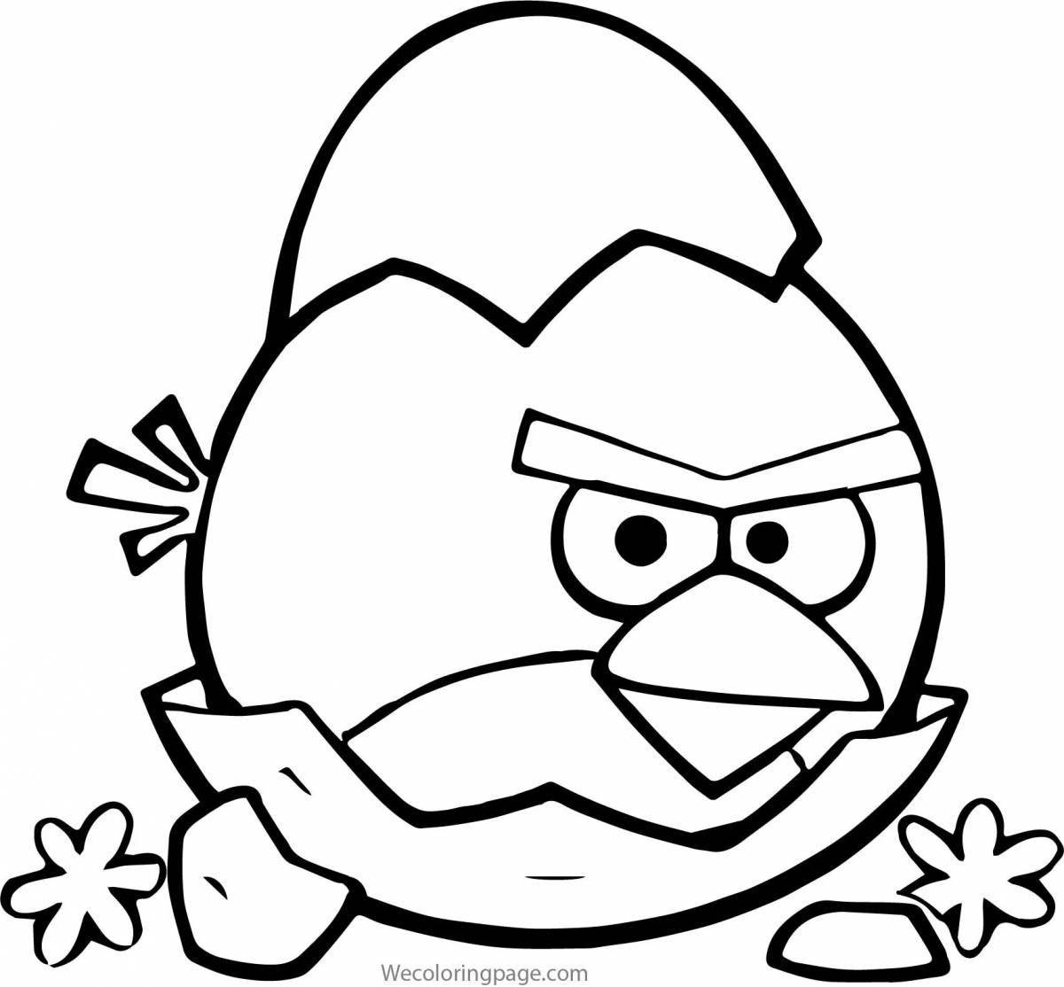 Radiant coloring page angry birds seasons