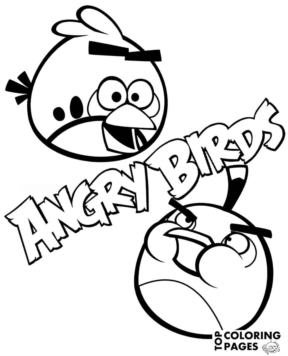 Attractive angry birds seasons coloring book