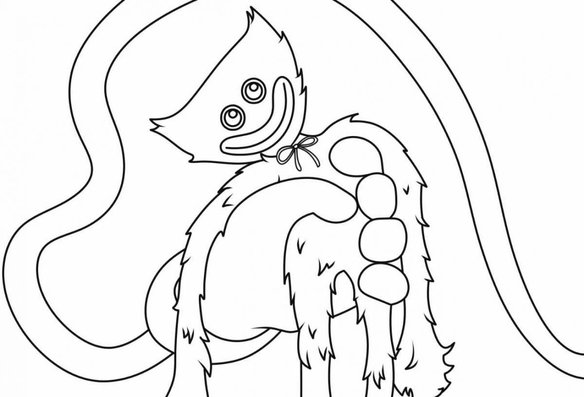 Adorable eider coloring page