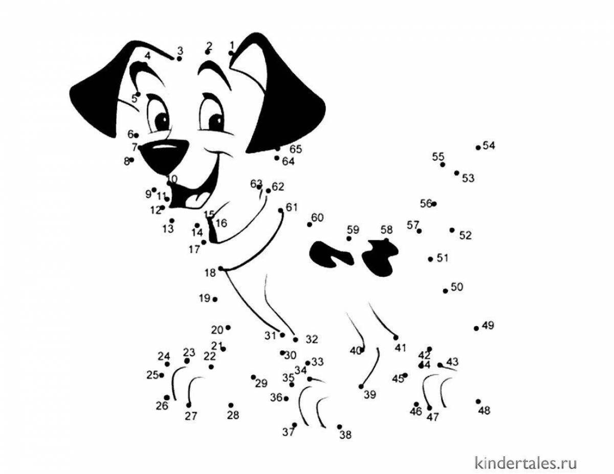 Fun connect by numbers раскраска