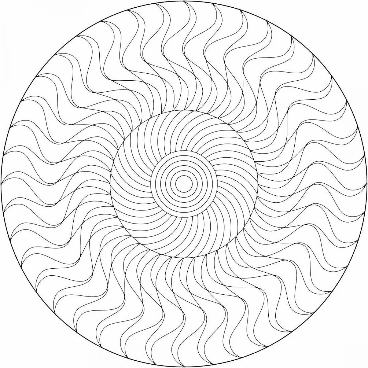 Detailed spiral coloring