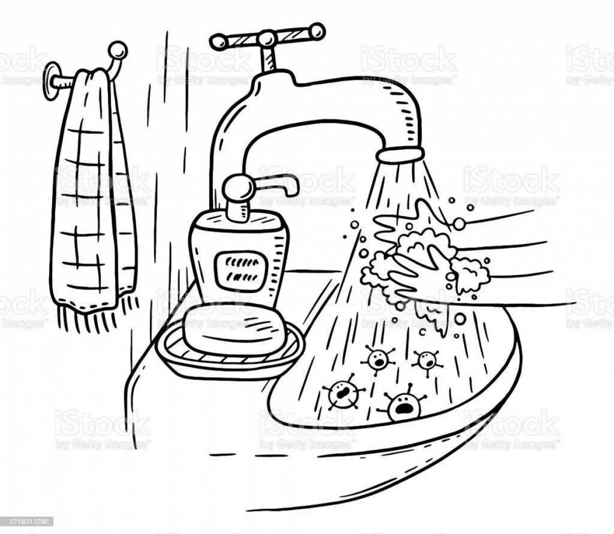 Luminous personal hygiene rules