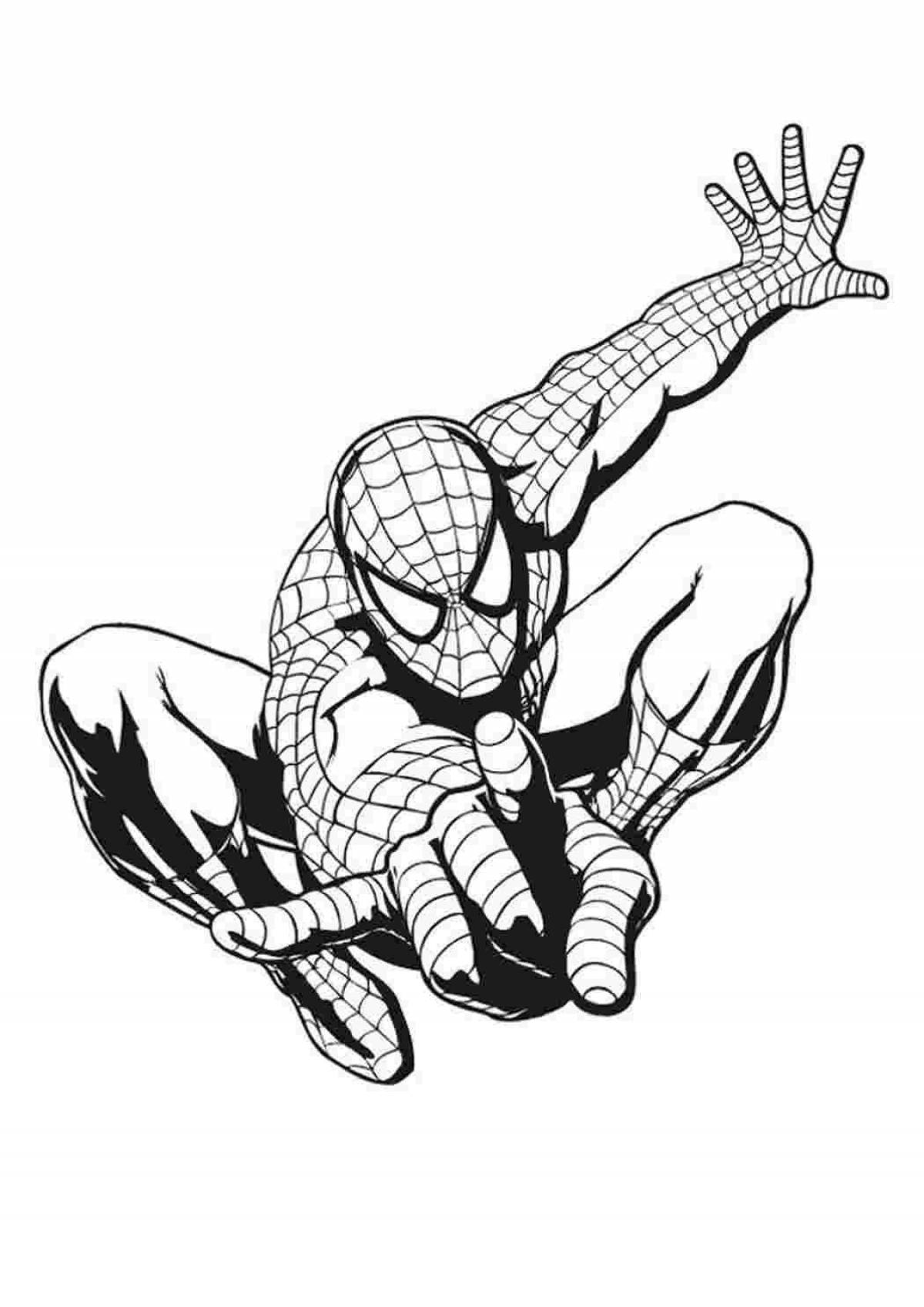 Spiderman's adorable Christmas coloring book