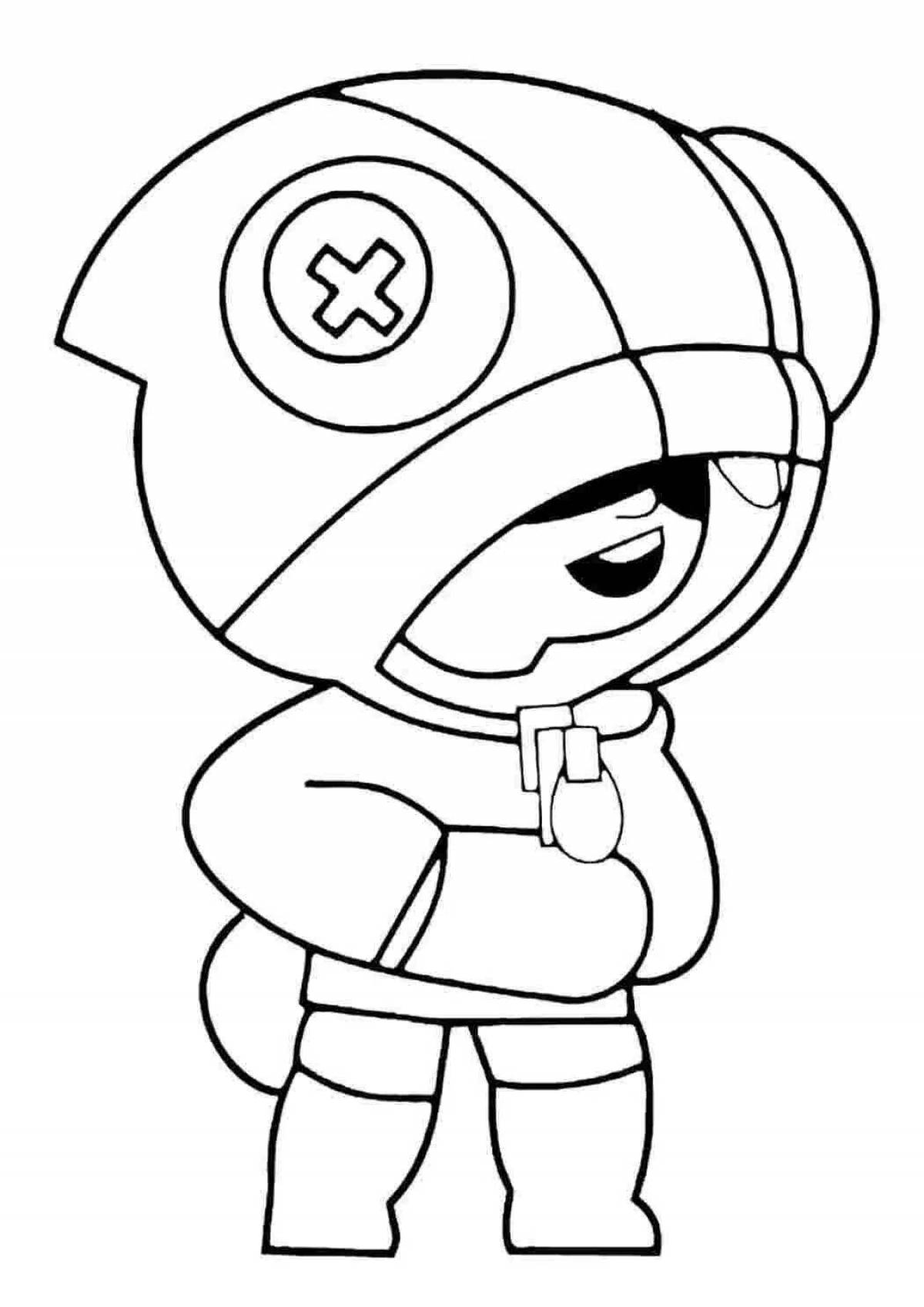 Coloring brawl stars leon