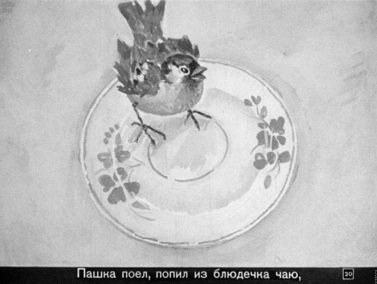 Photo Dazzling ruffled sparrow pattern