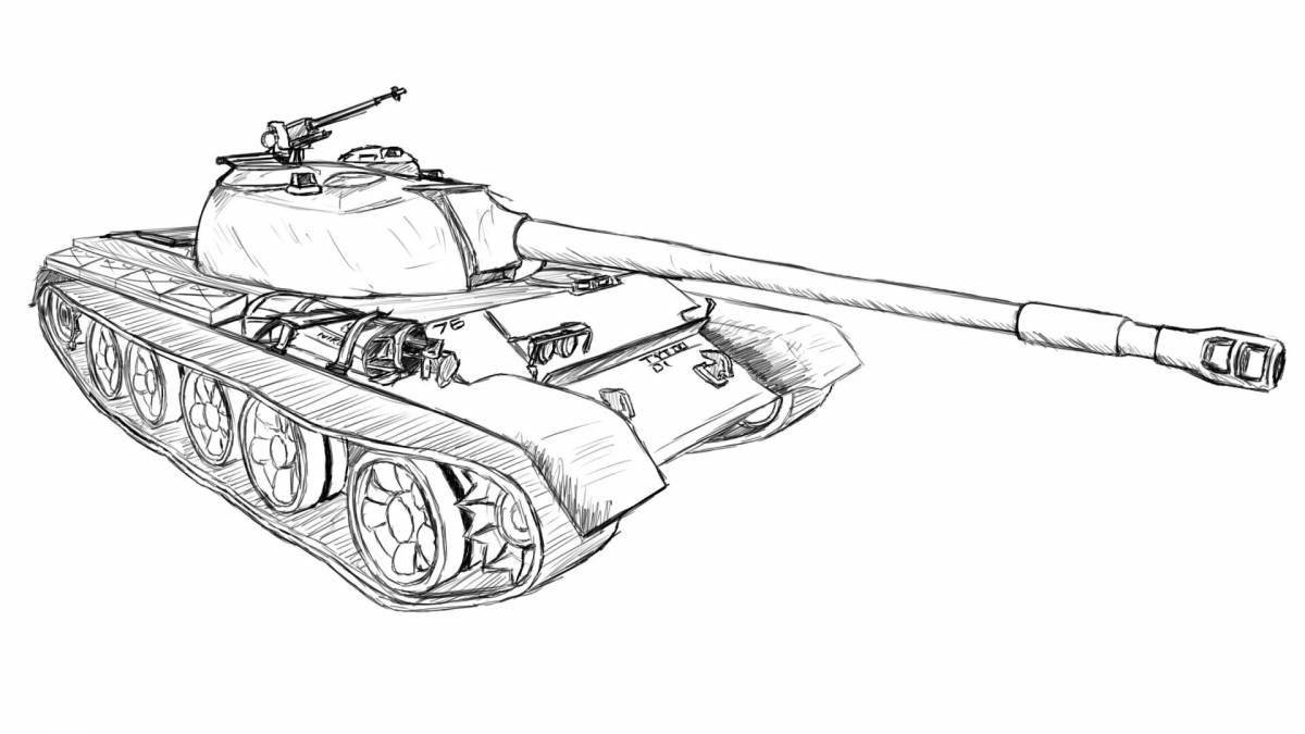 Awesome world of tanks coloring book