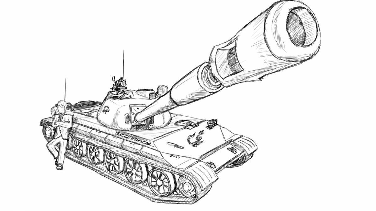 Dramatic coloring world of tanks