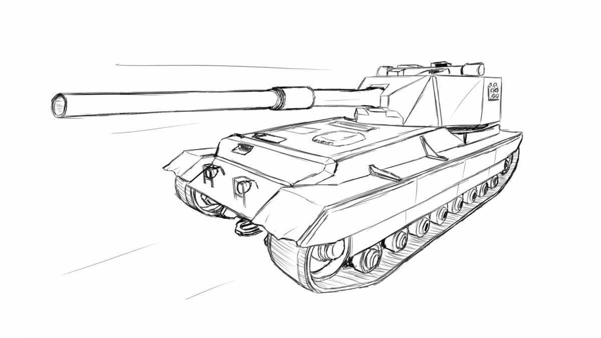 Complex world of tanks coloring