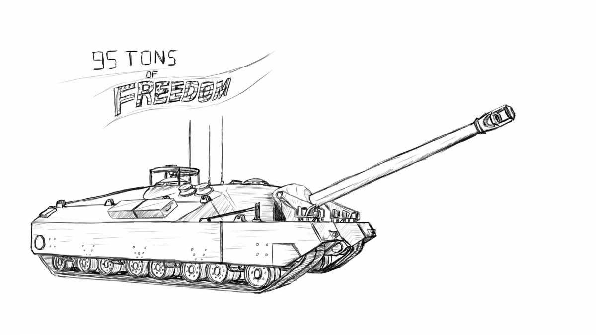 Entertaining coloring world of tanks