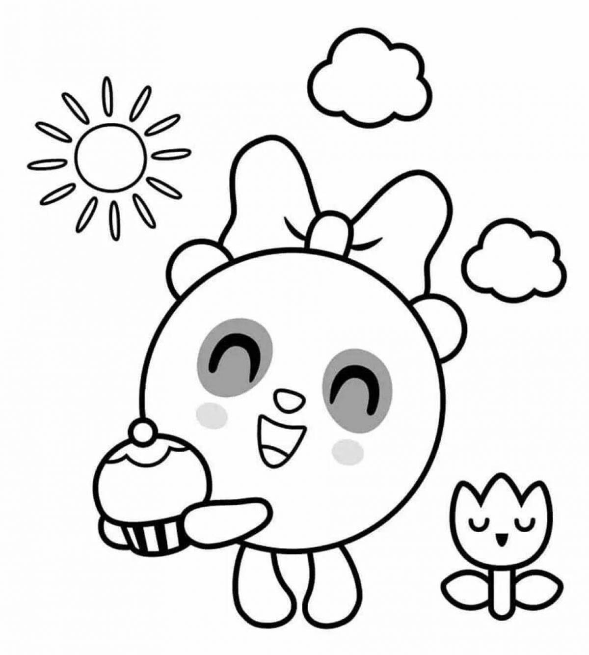 Cute coloring pages for kids, new series