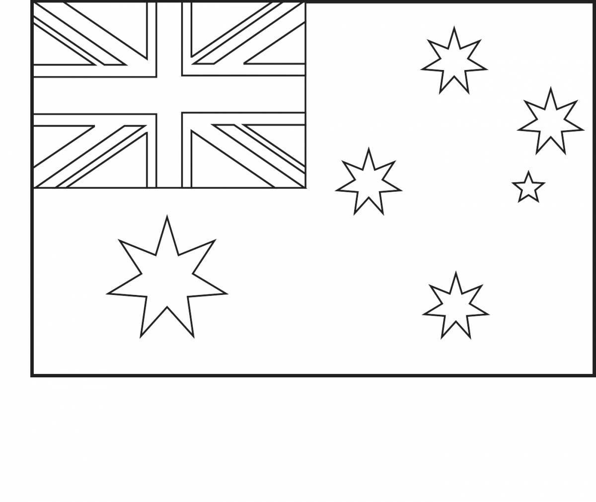 Photo Adorable south korea flag coloring page