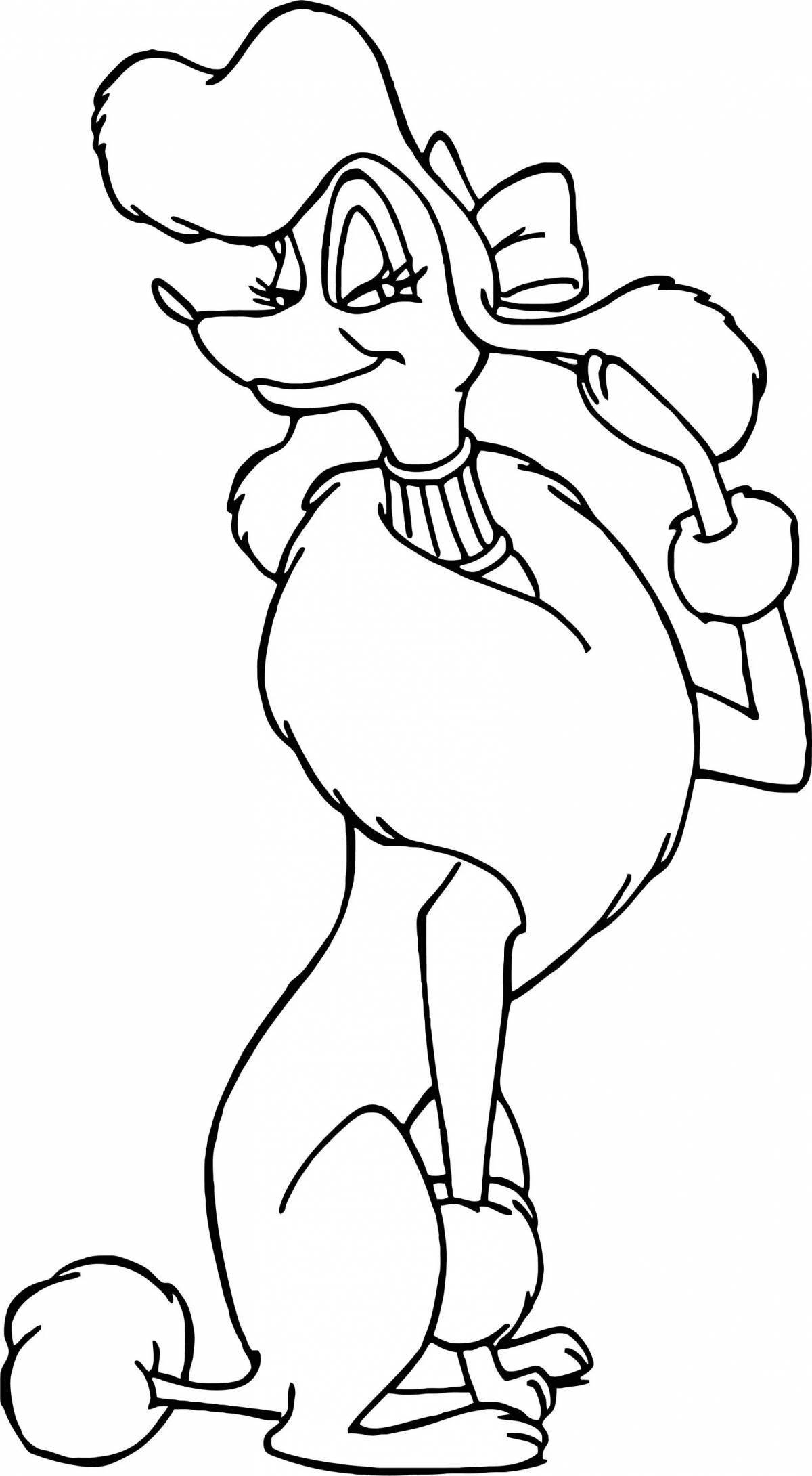 Coloring page joyful oliver and company