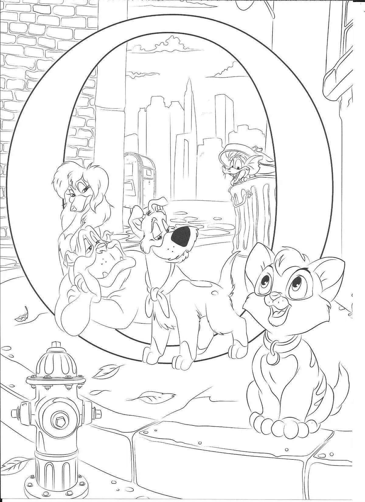 Jolly oliver and company coloring