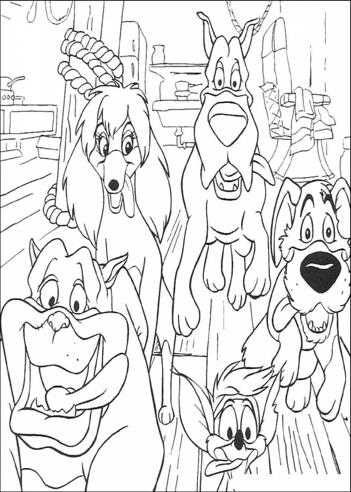Coloring page nice oliver and company