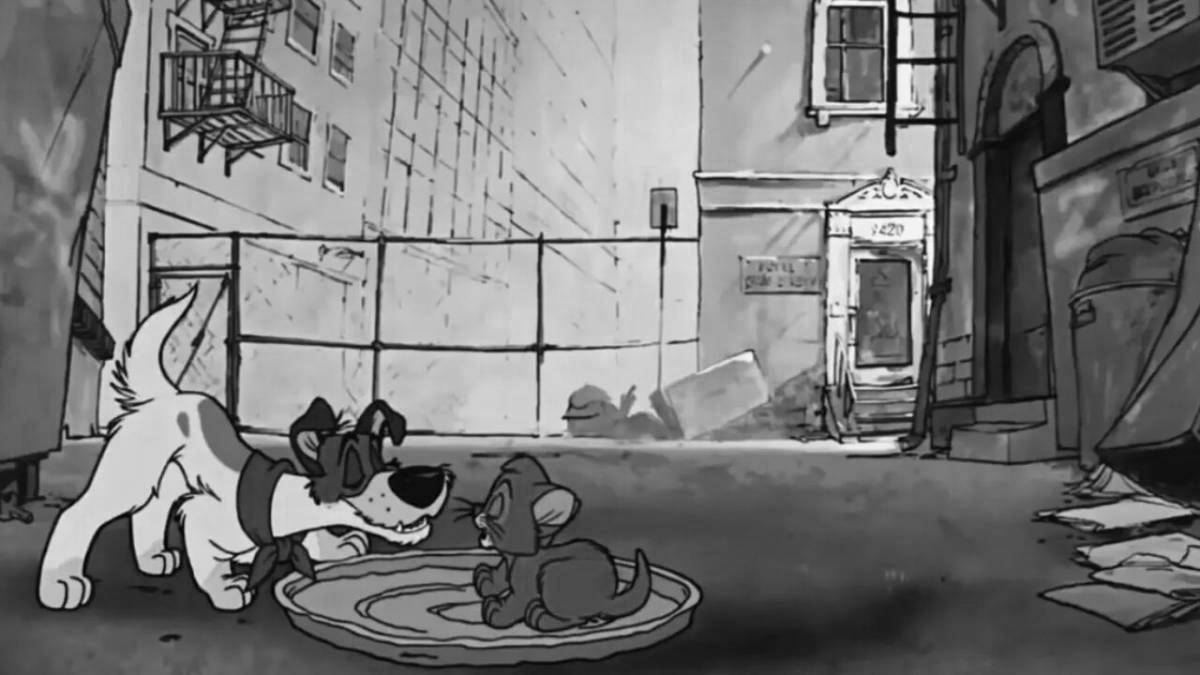 Oliver and company coloring page