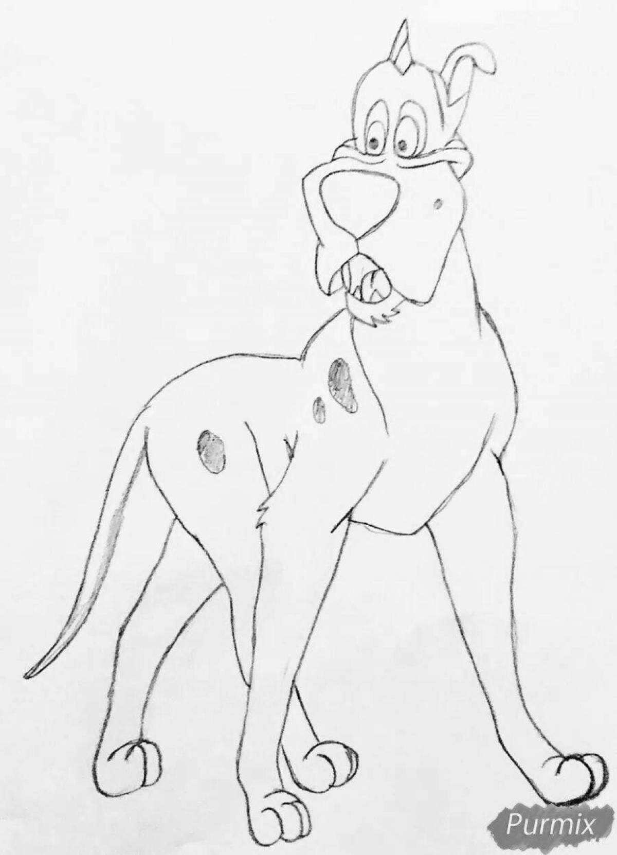 Coloring page delightful oliver and company