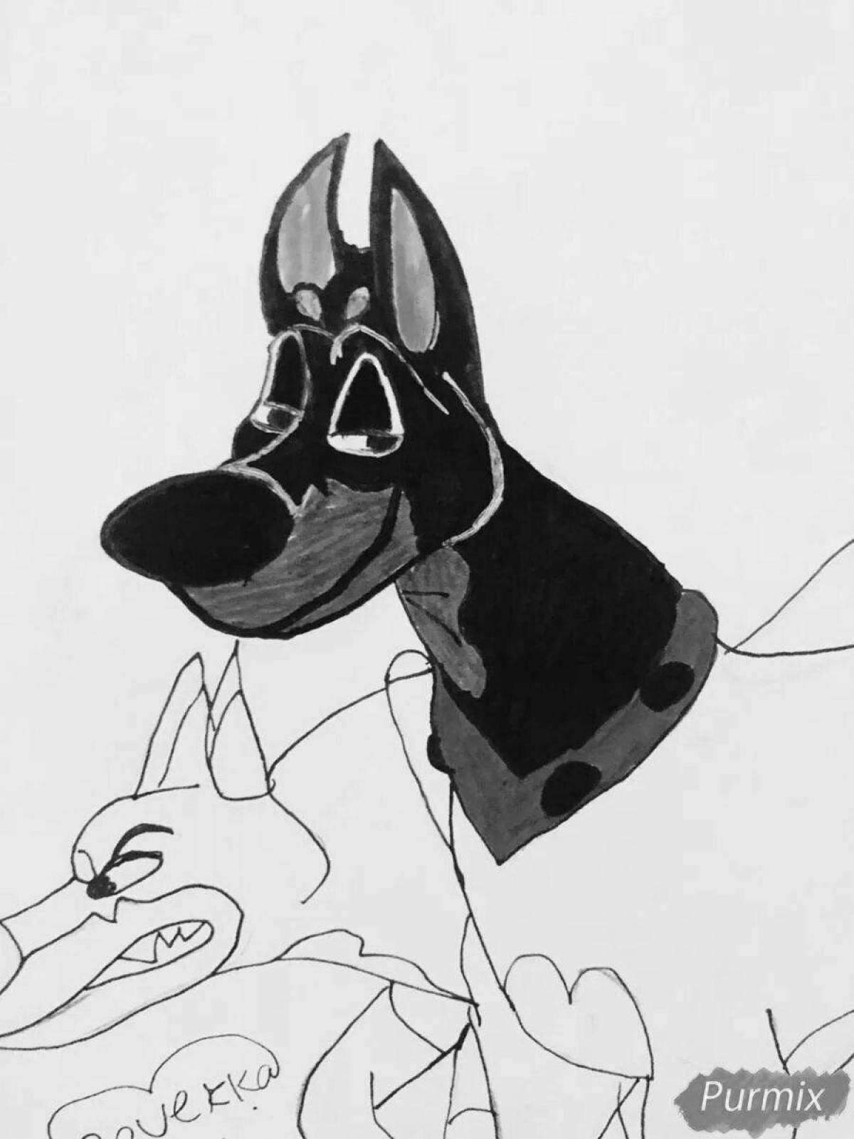 Coloring page spectacular oliver and company