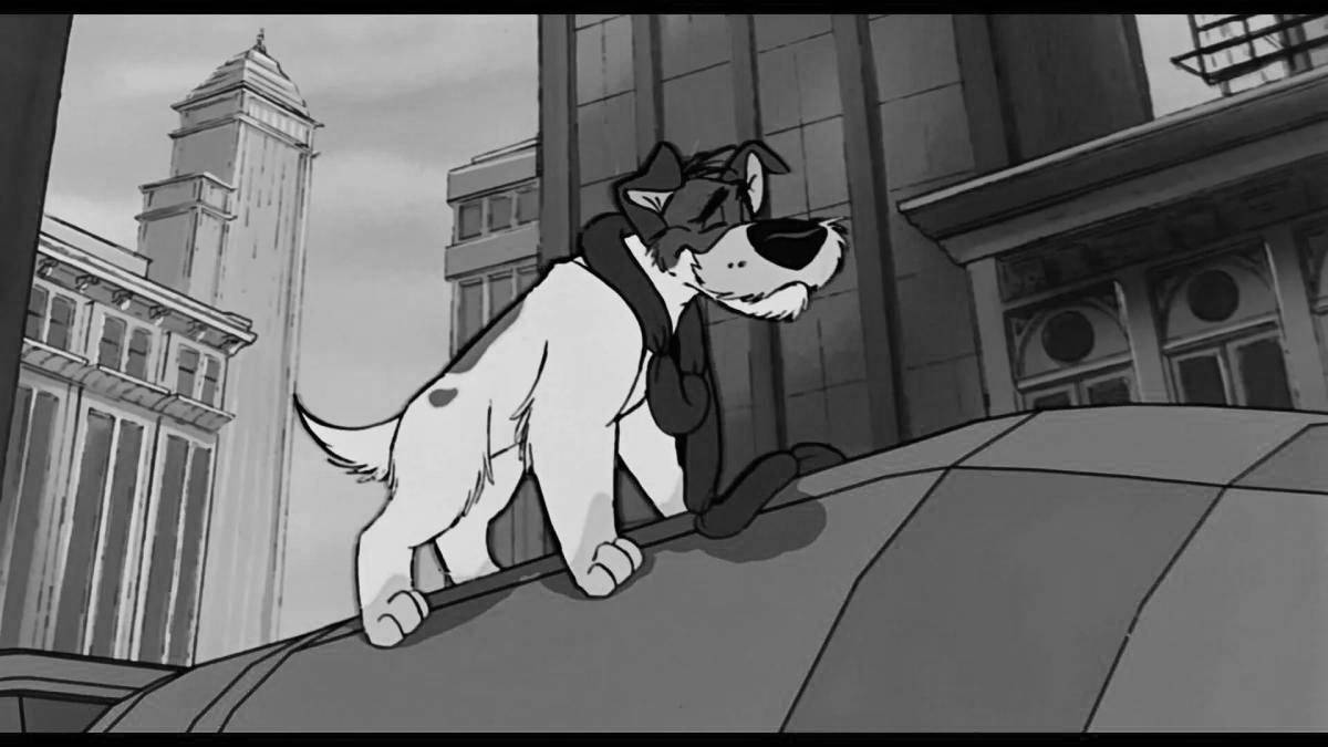 Coloring book outstanding oliver and company