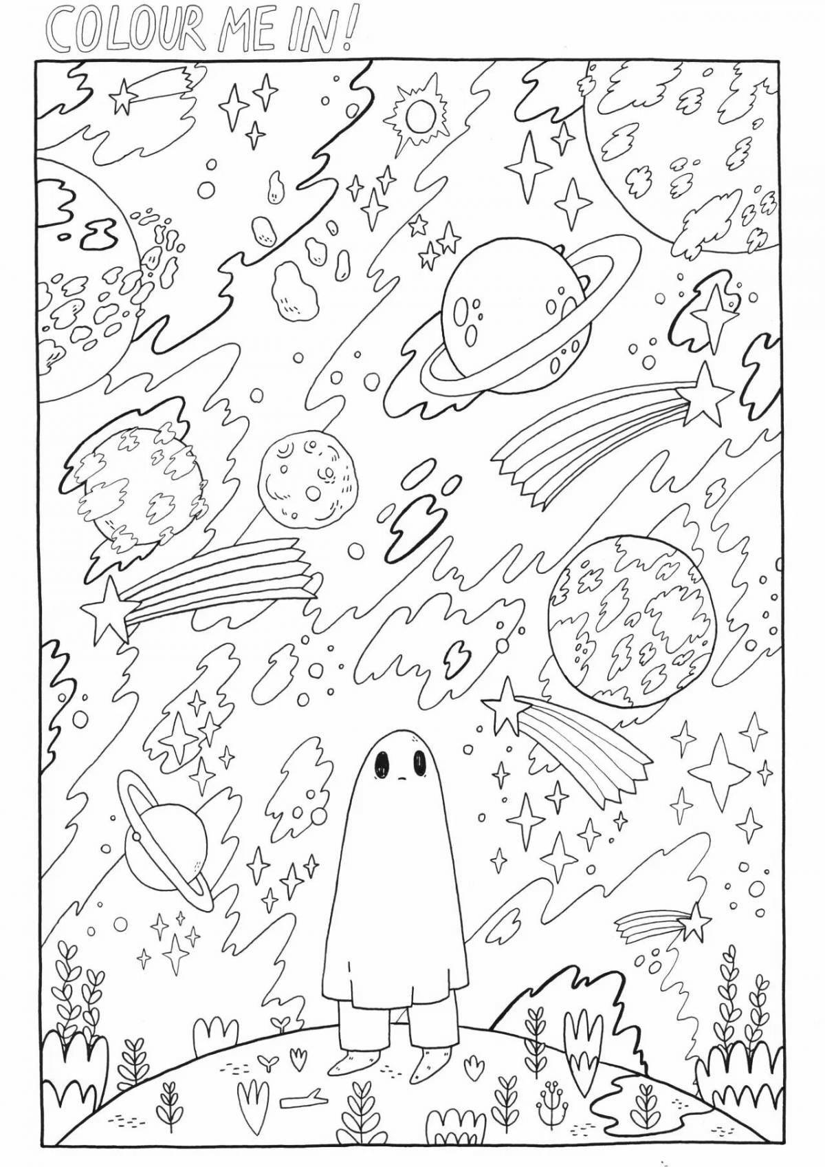 Exciting coloring poster