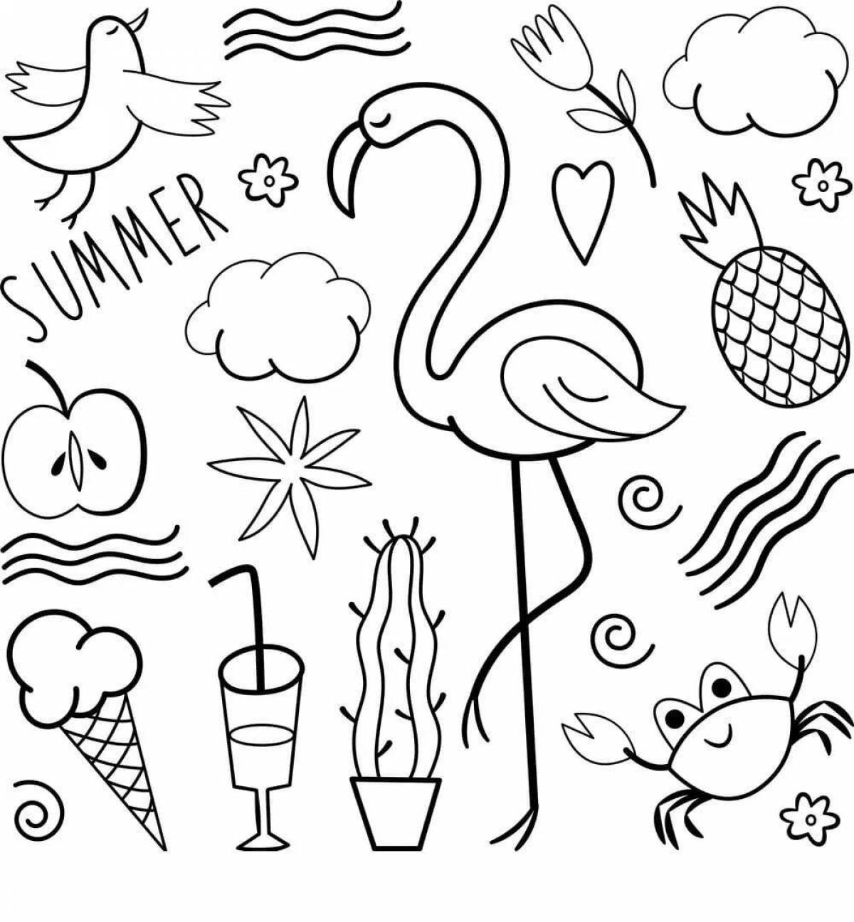 Creative coloring poster