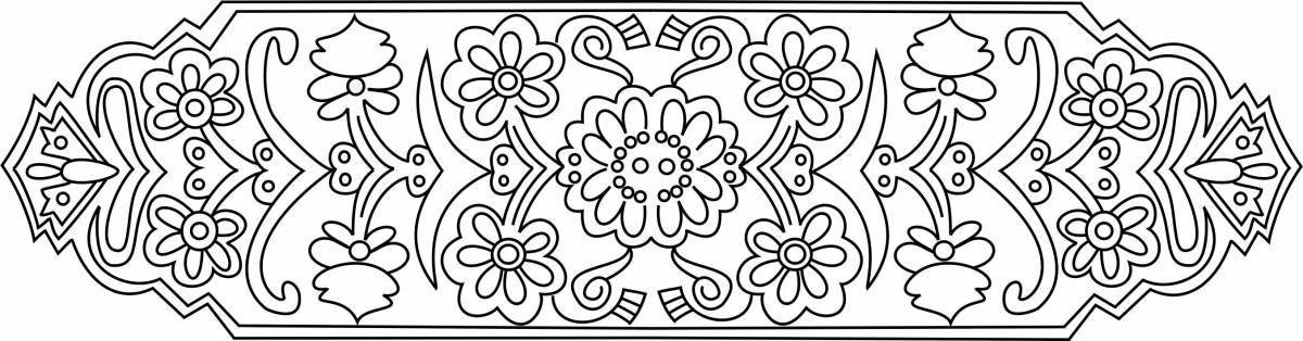Nature inspired coloring book templates