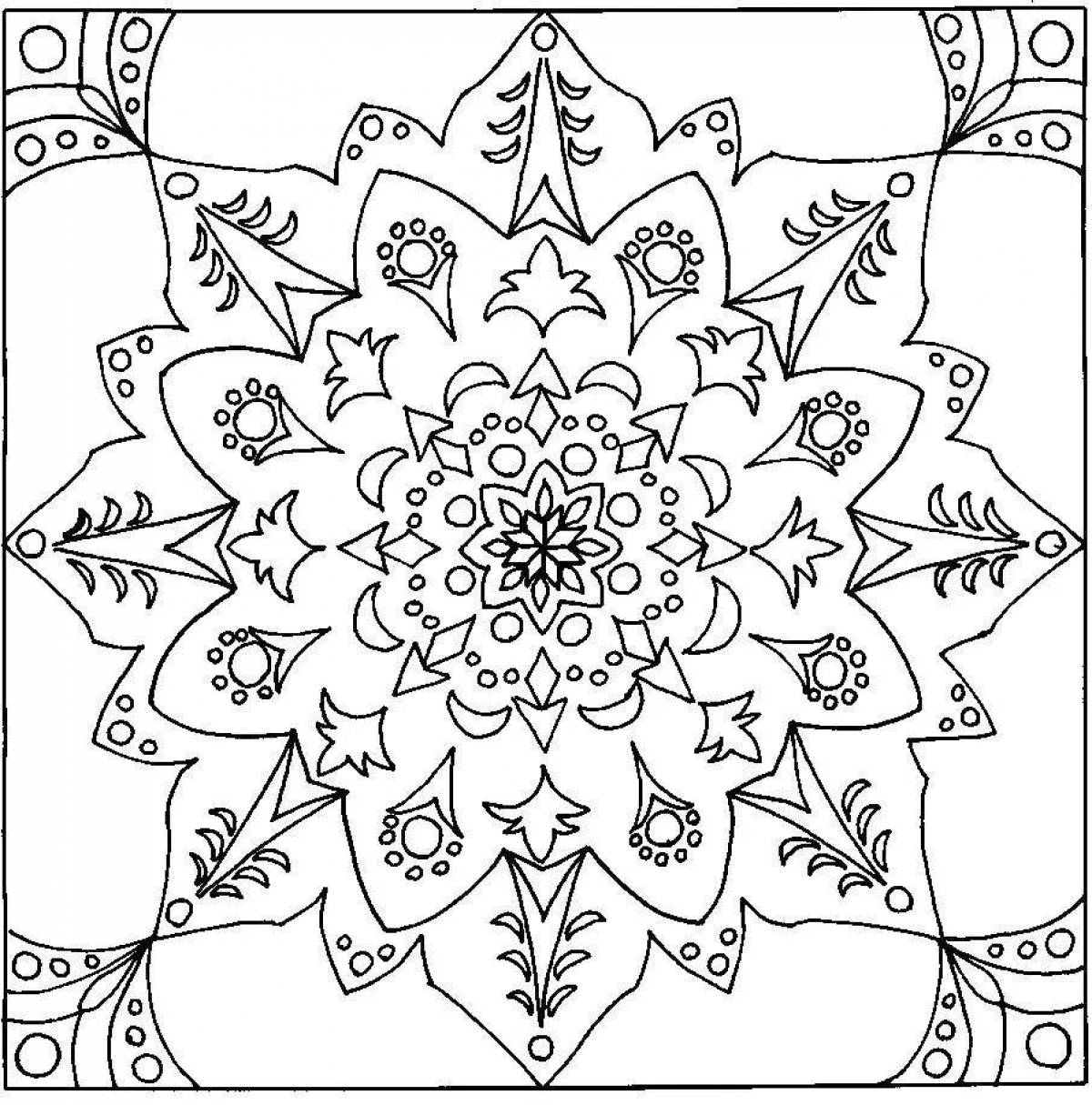 Bright flower coloring pages