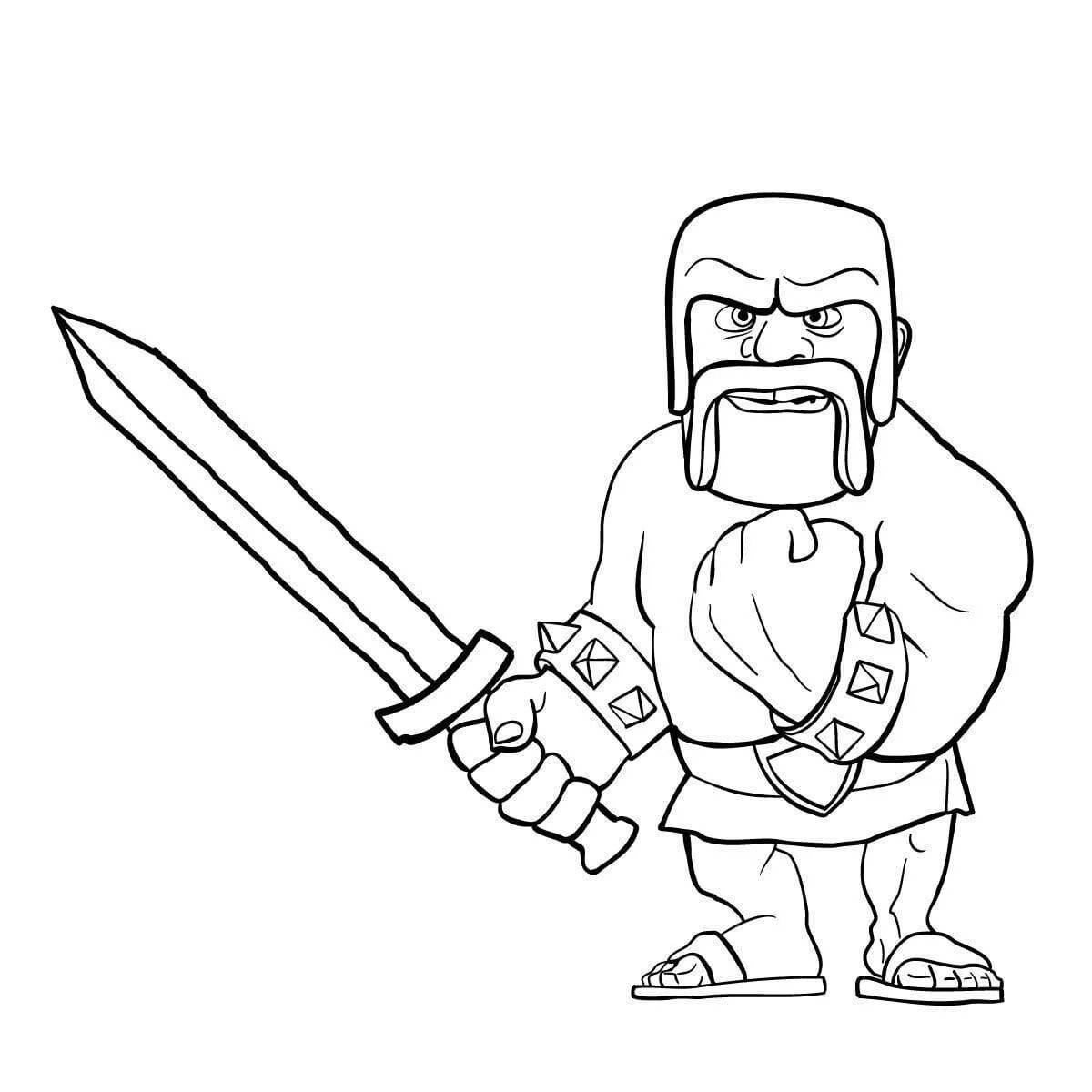 Clash of clans wonderful coloring book