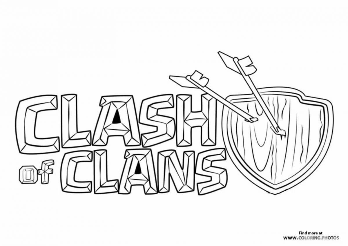 Великодушная раскраска clash of clans