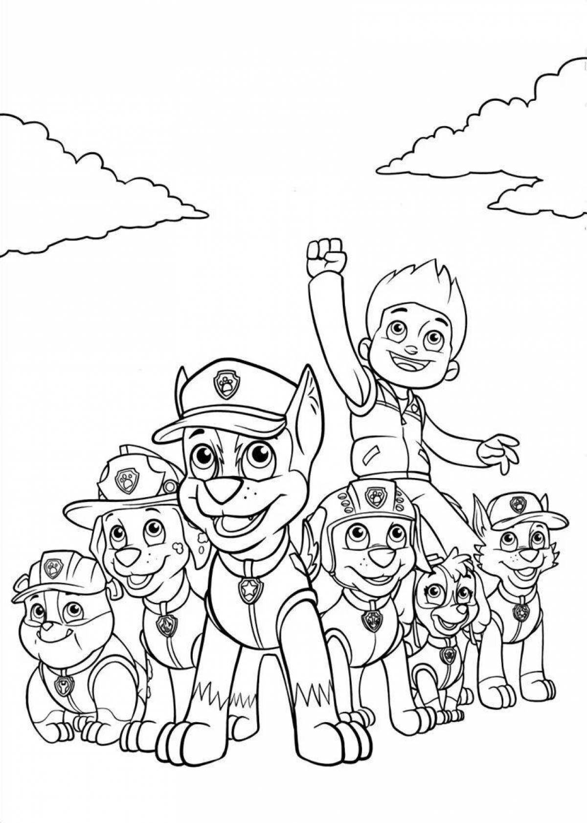 Cute paw patrol coloring video