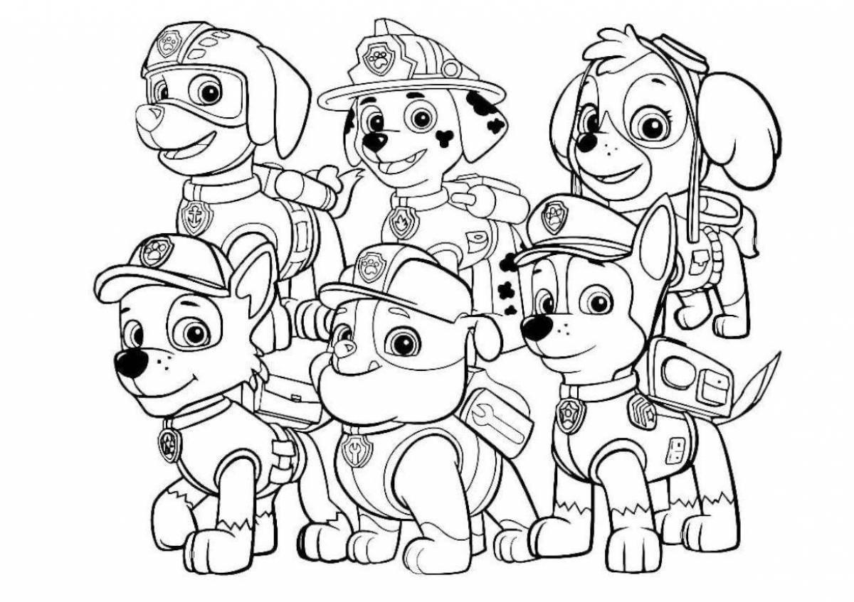 Amazing Paw Patrol coloring video