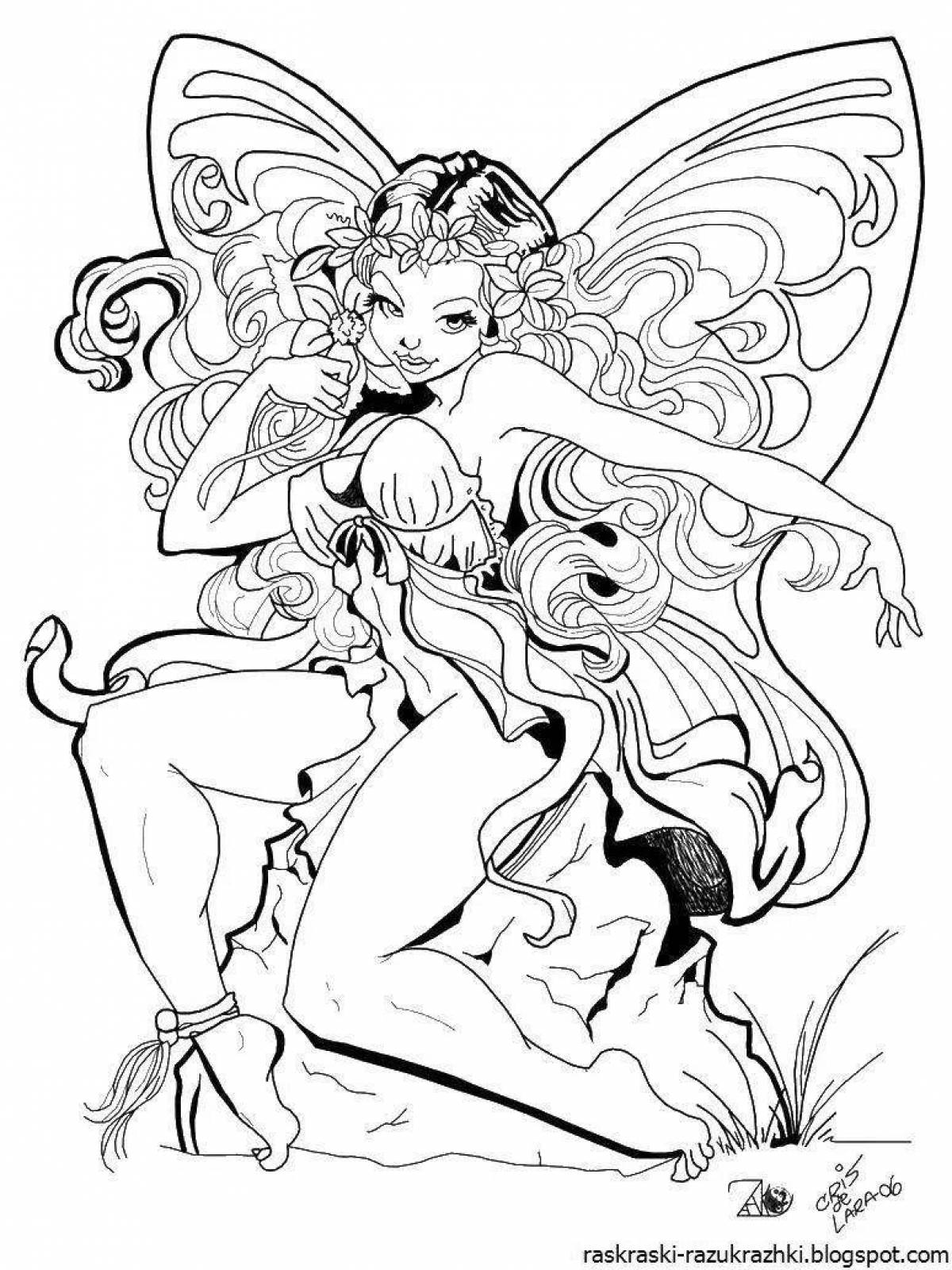 Intriguing adult porn coloring page