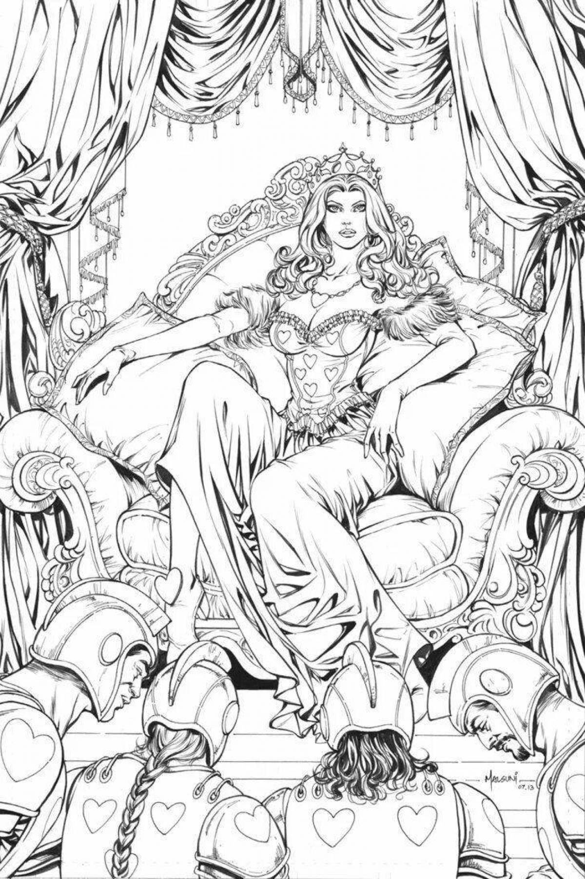 Adorable adult porn coloring page