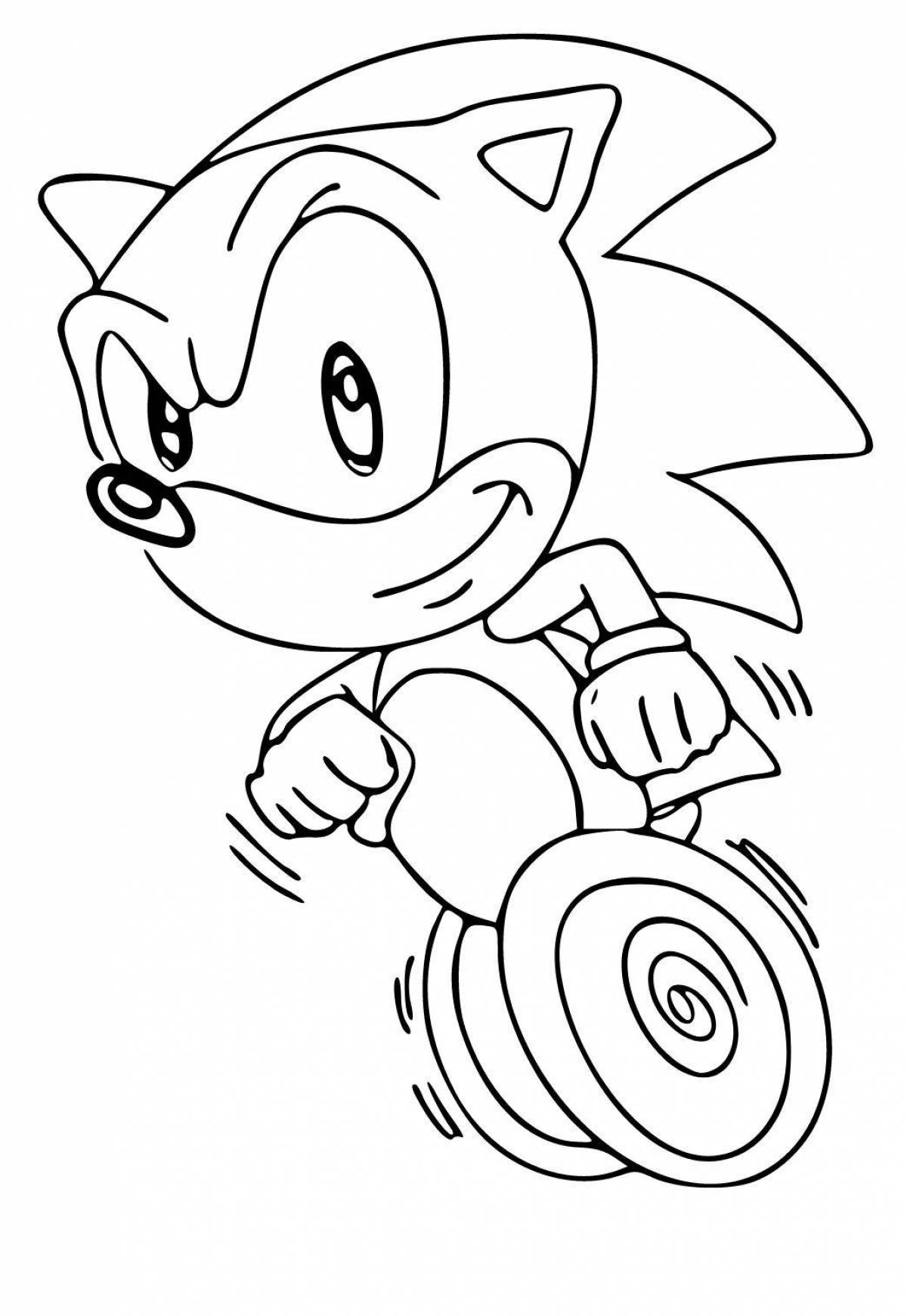 Color-bright coloring sonic in the car