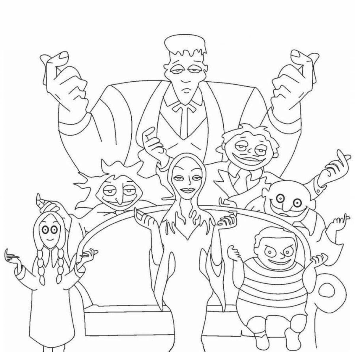 Sparkling wenday coloring page
