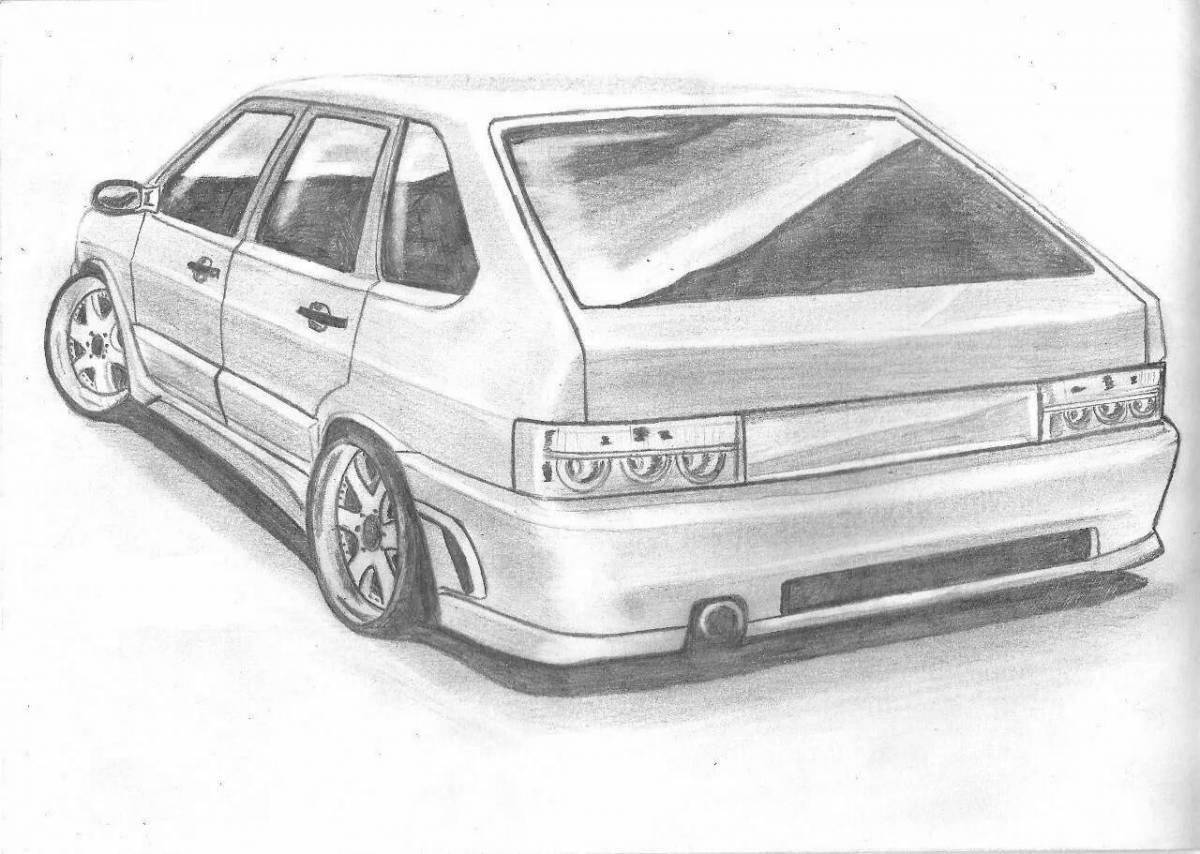 Exciting coloring vaz 2114 bpan