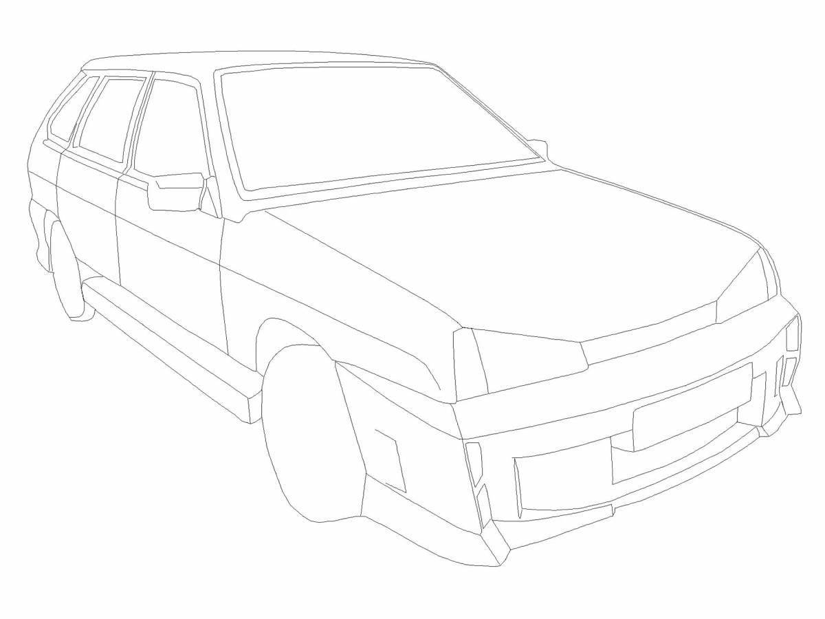 VAZ 2114 bpan coloring pages