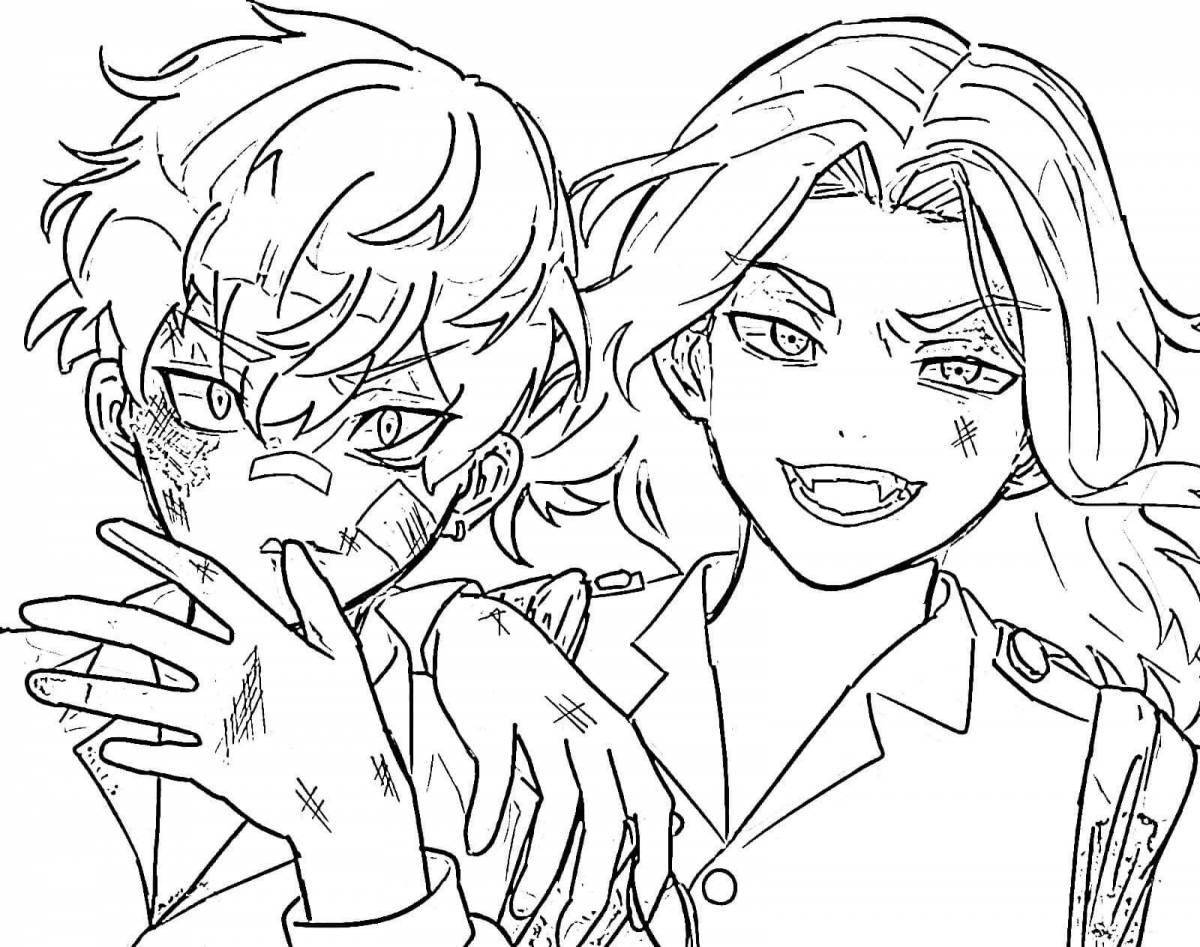 Draken coloring draken tokyo avengers