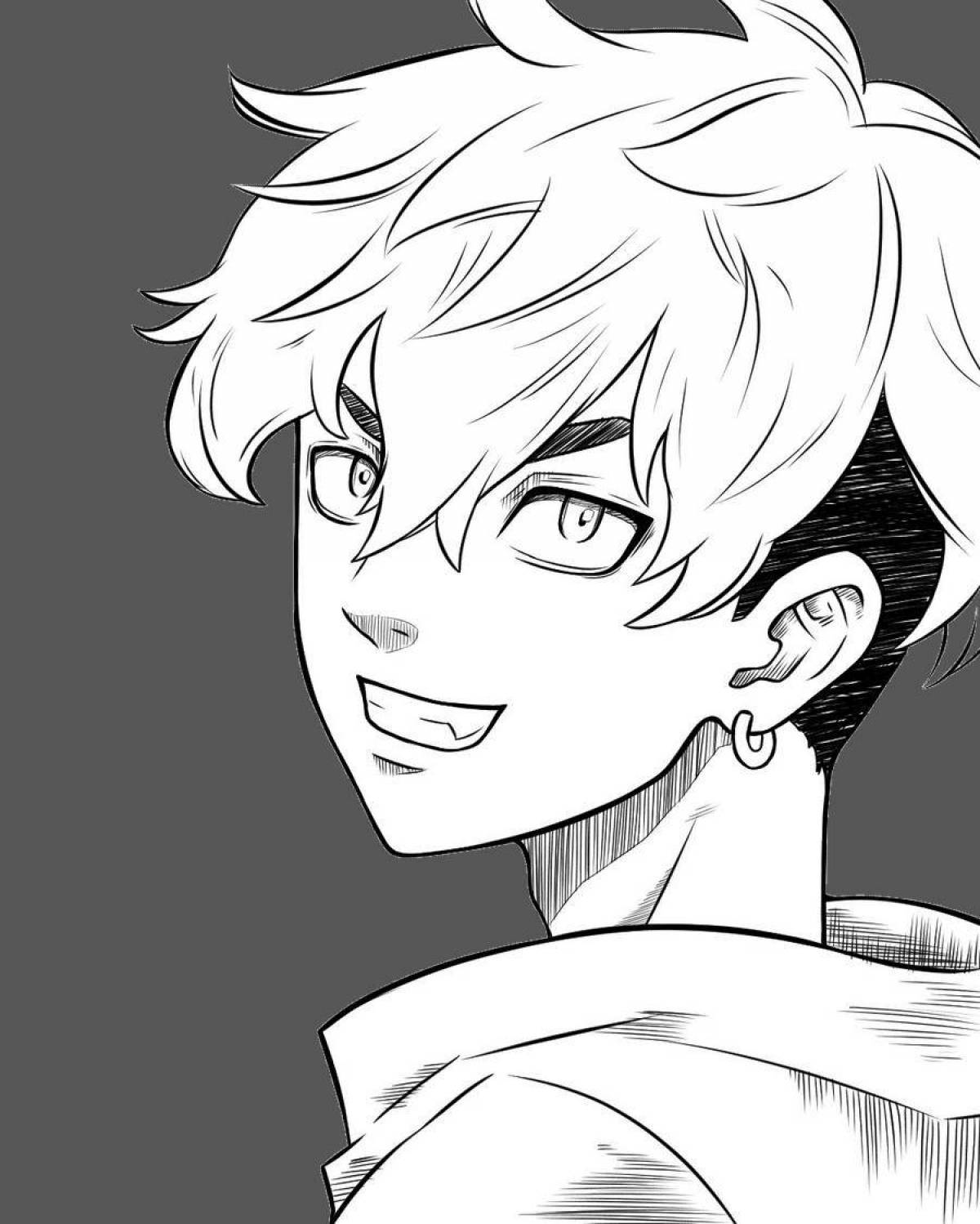 Hypnotic coloring draken tokyo avengers