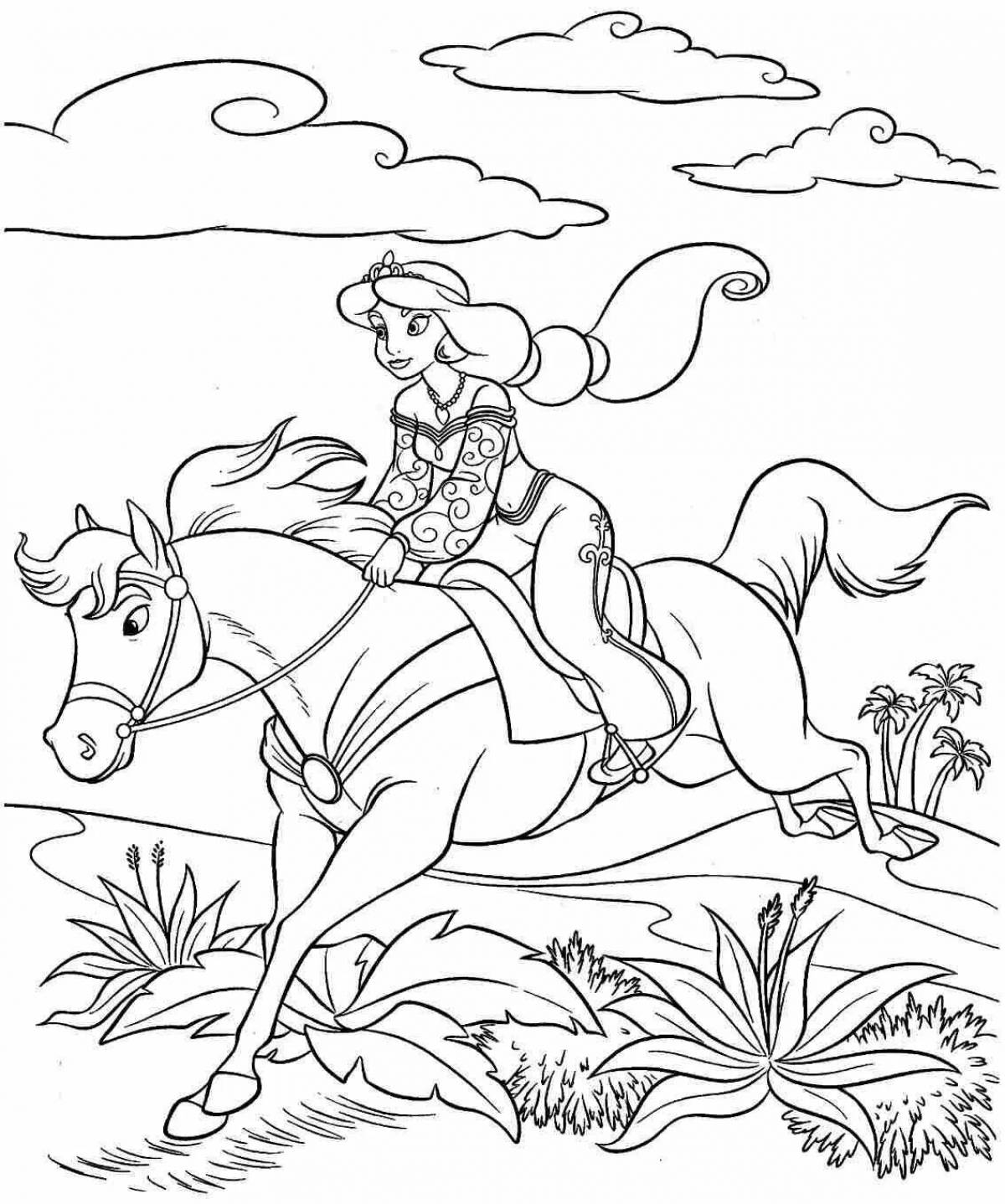 Princess on a horse #7