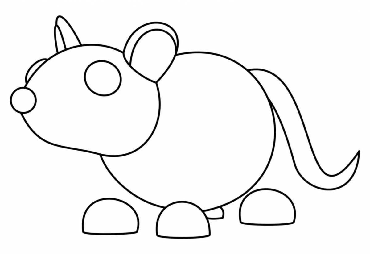 Colorful coloring page of adopt me eggs