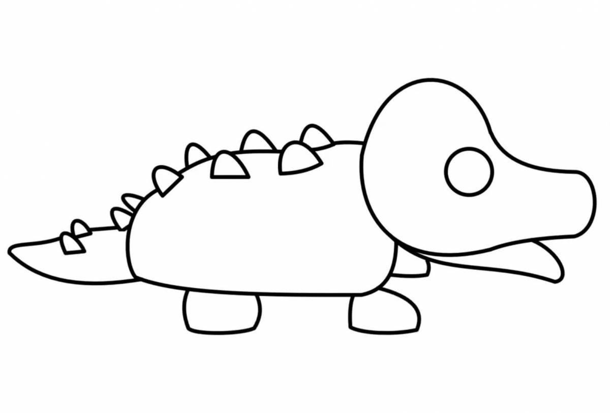 Adorable adopt me egg coloring page