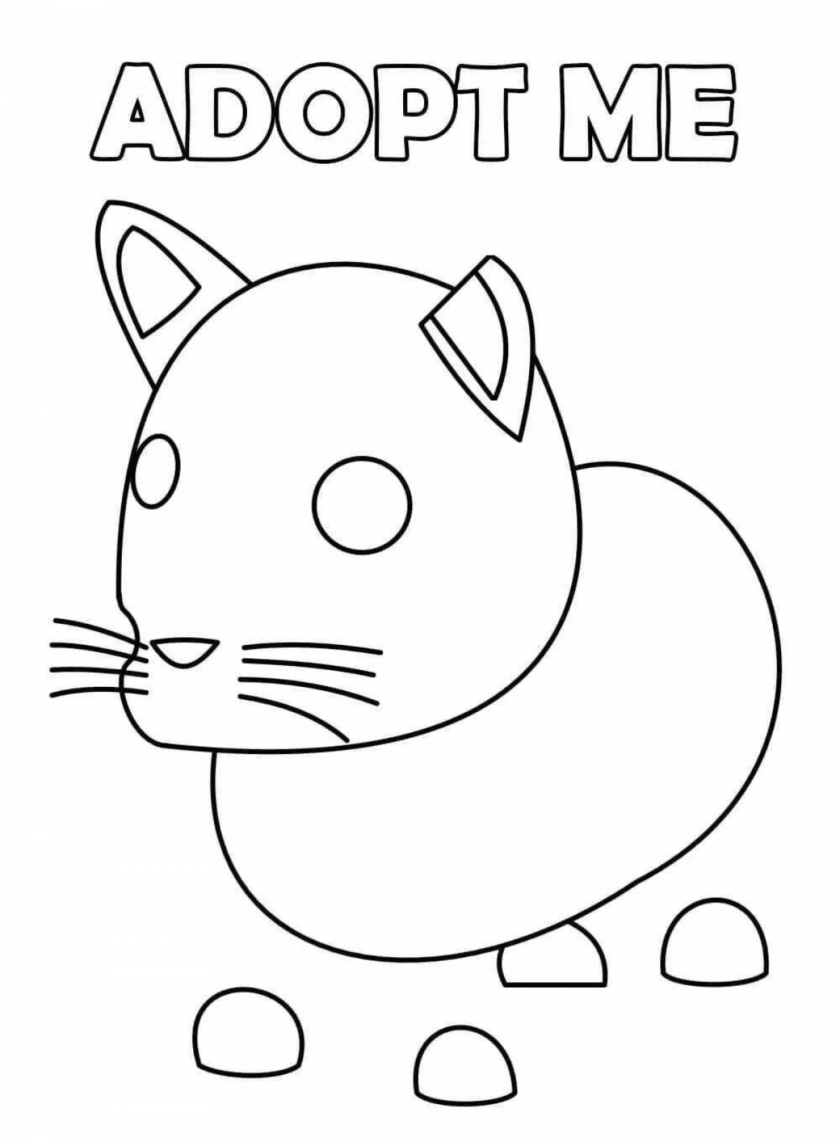 Adorable eggs coloring page adopt me