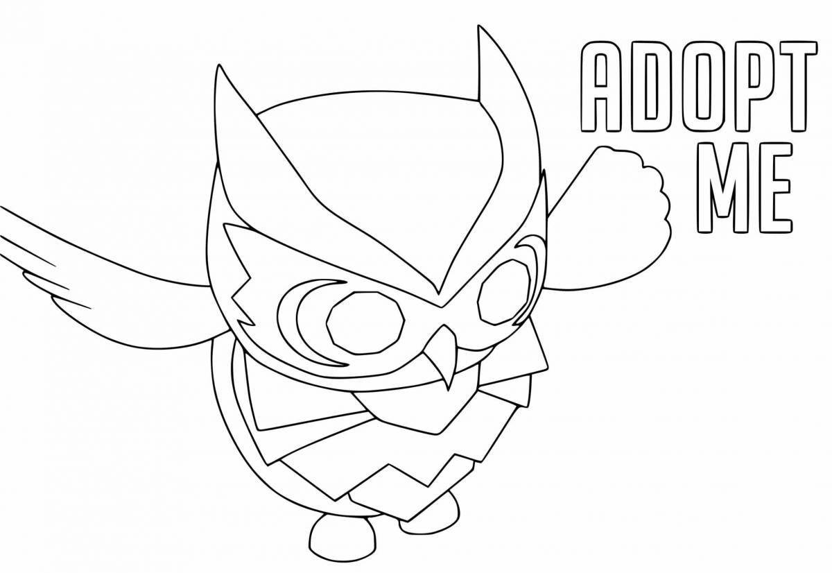 Attractive coloring page of adopt me eggs