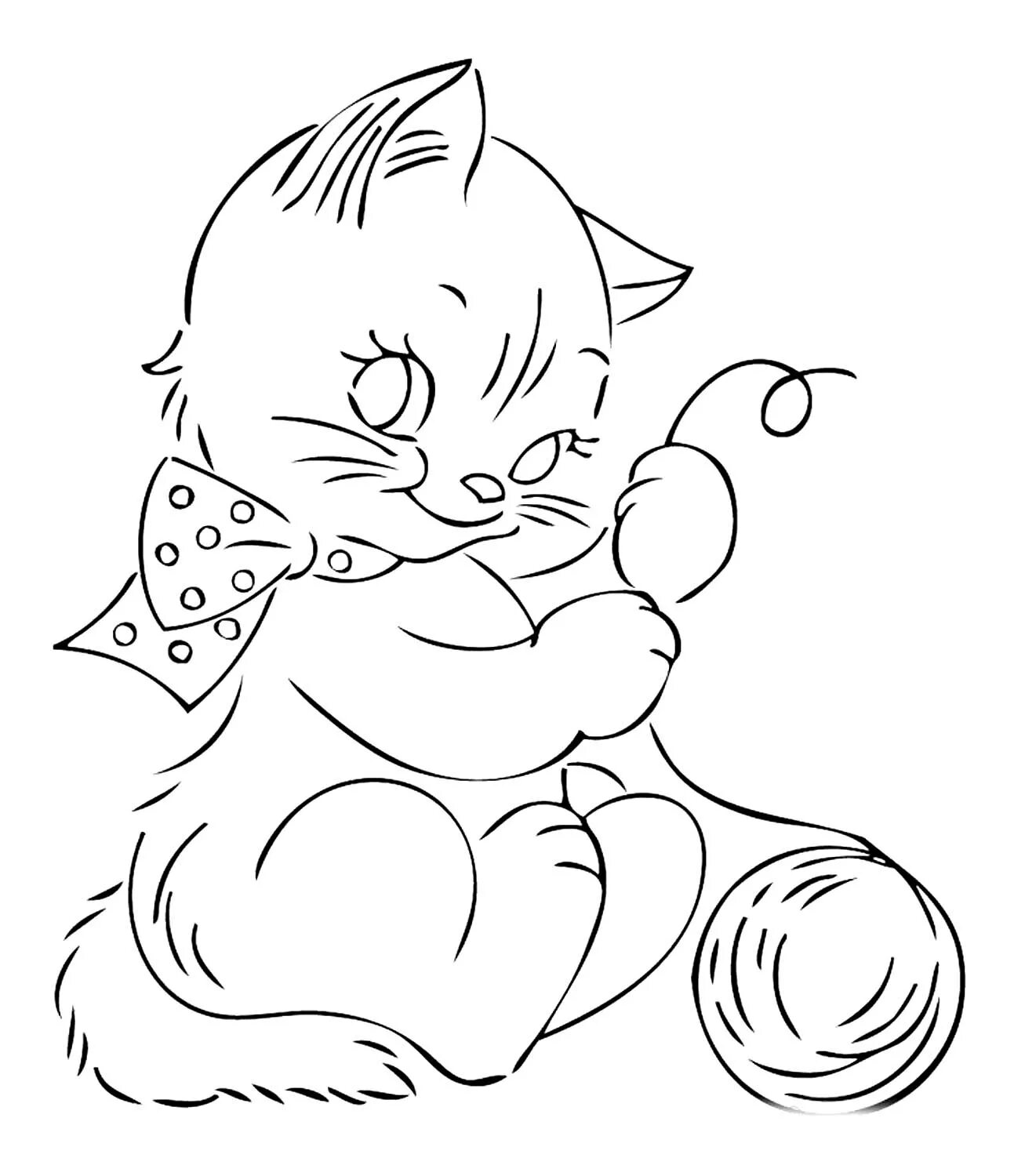 Kitten with ball #4