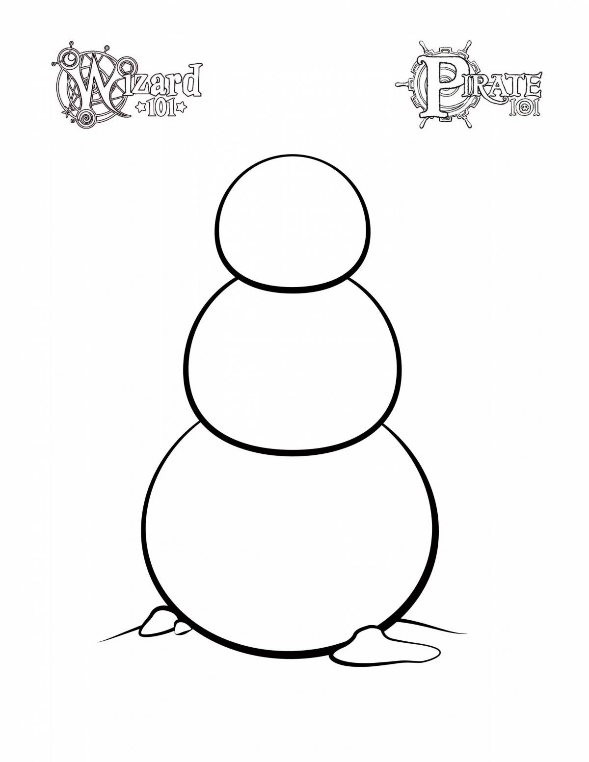 Noseless snowman #5