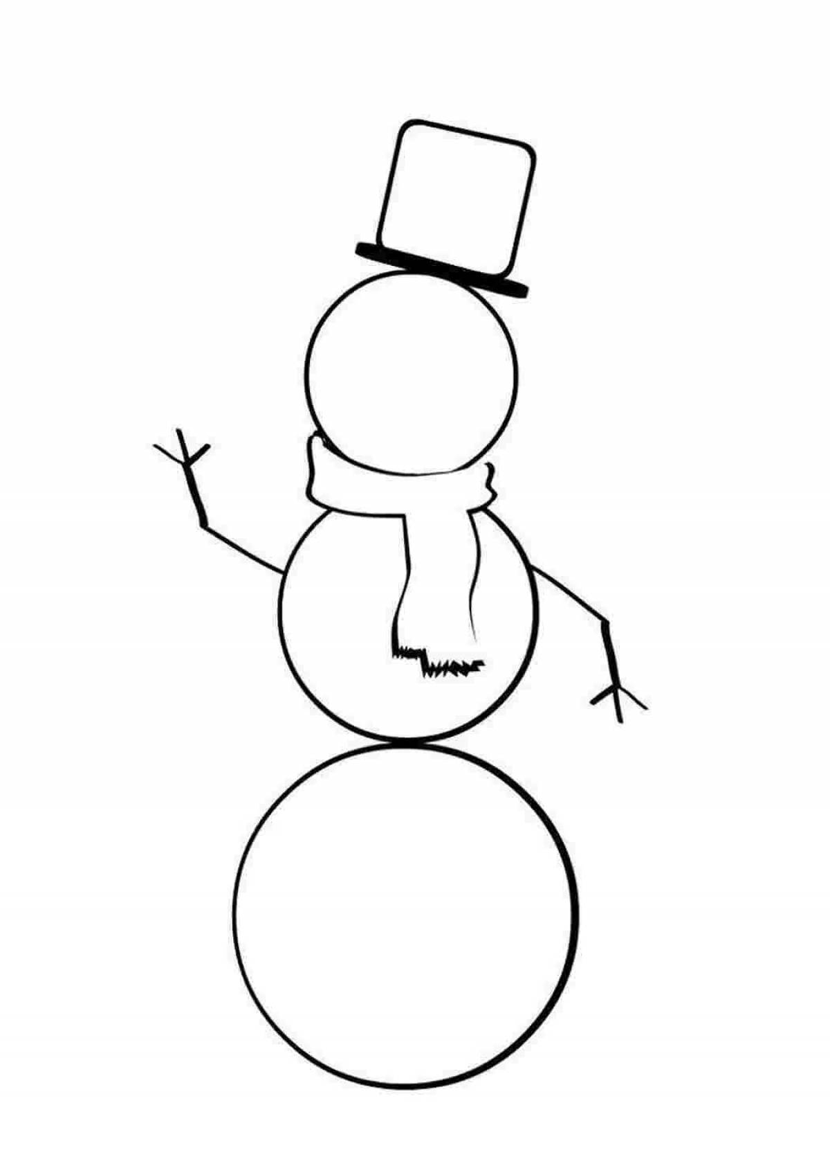 Noseless snowman #9